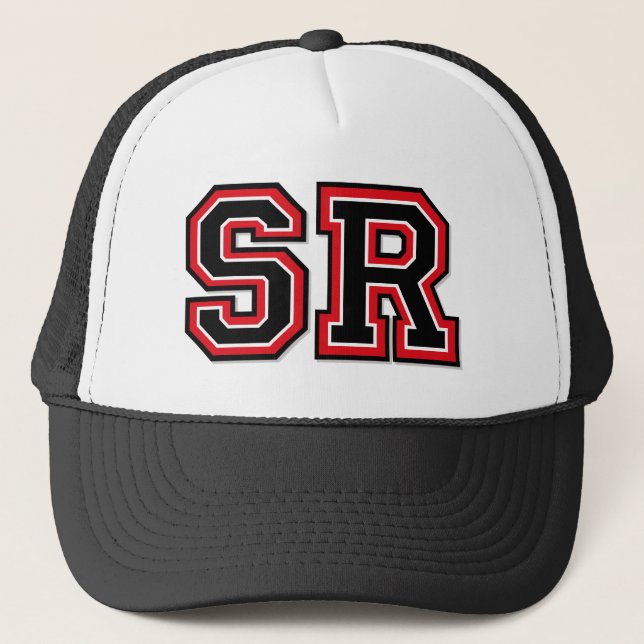 Gorra De Camionero Monograma 'SR' (Anverso)