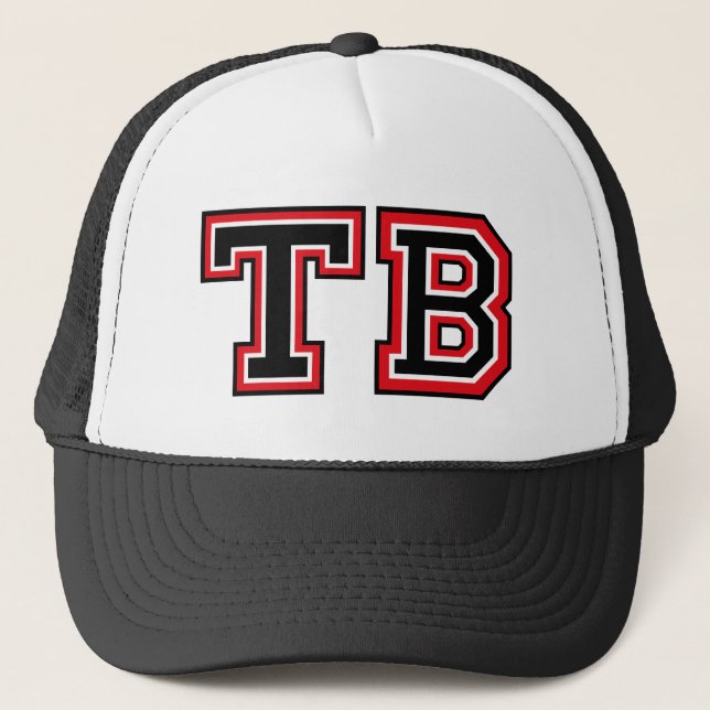 Gorra De Camionero Monograma 'TB' (Anverso)