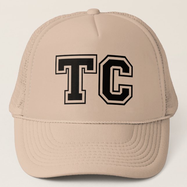 Gorra De Camionero Monograma 'TC (Anverso)
