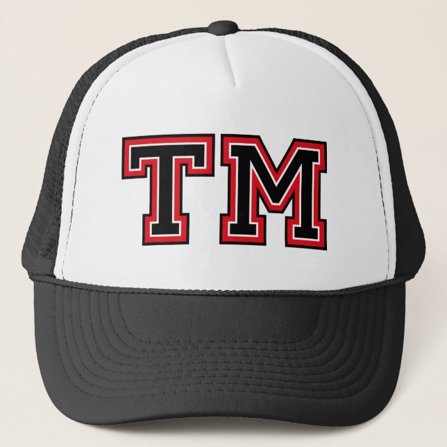 Gorra De Camionero Monograma "TM" (Anverso)