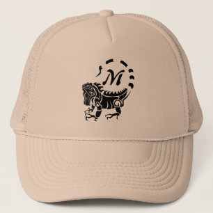 Gorra De Camionero Monograma tribal de iguana