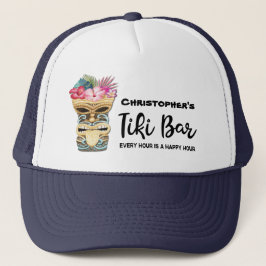 Gorra De Camionero Monogramo del Funny Island Beach Tiki Bar