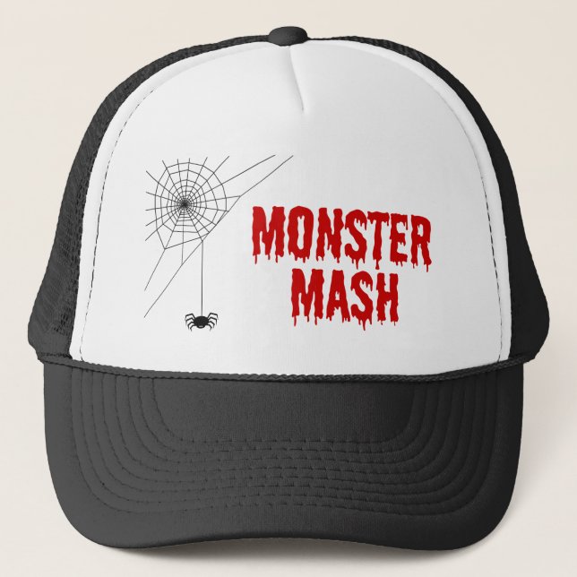 Gorra De Camionero Monster Mash Halloween Spiderweb (Anverso)