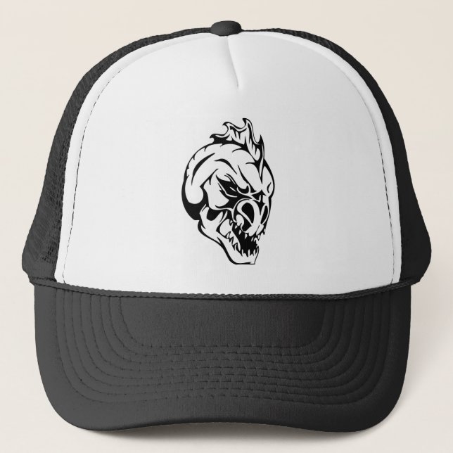 Gorra De Camionero Monster Skull (Anverso)