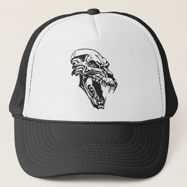 Gorra De Camionero Monster Skull (Anverso)