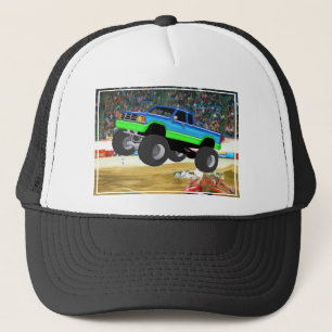 Gorra De Camionero Monster truck maravilloso en la arena