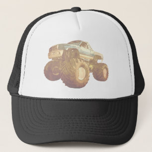 Gorra De Camionero Monster truck pálido