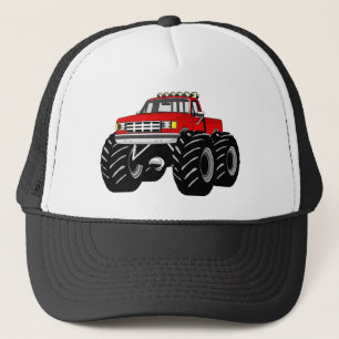GORRA DE CAMIONERO MONSTER TRUCK ROJO