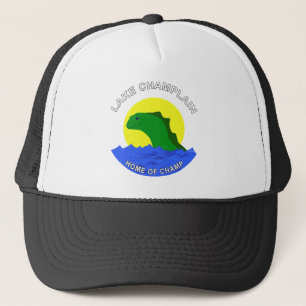 Gorra De Camionero Monstruo amistoso del lago Champlain del lago
