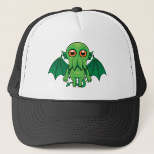 Gorra De Camionero Monstruo Cthulhu verde puro