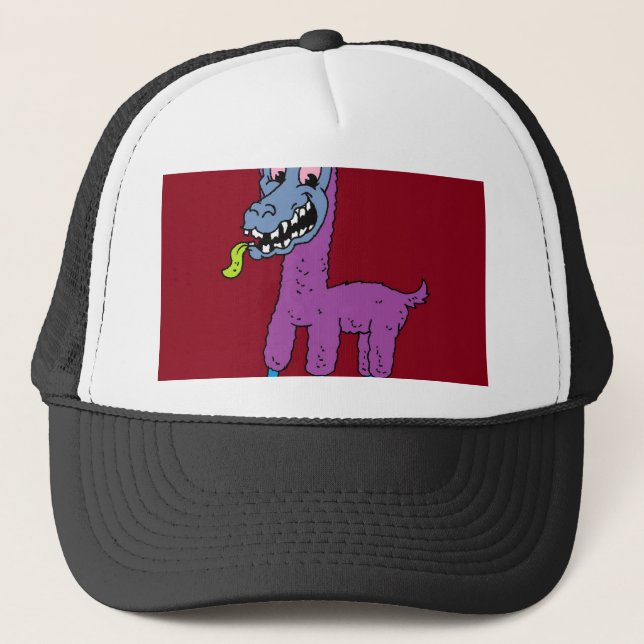 Gorra De Camionero Monstruo de la llama de Silly (Anverso)