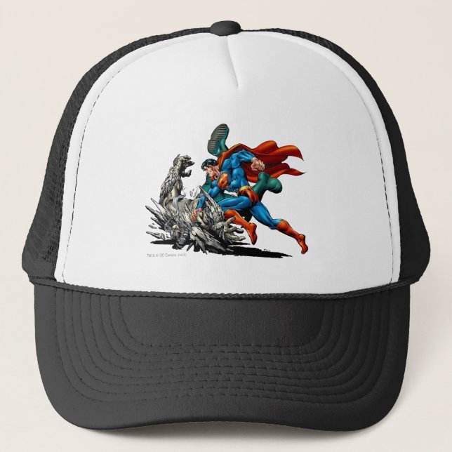 Gorra De Camionero Monstruo de la lucha de Superman (Anverso)