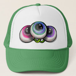 Gorra De Camionero Monstruo Espacial Ojos de Extraterrestre
