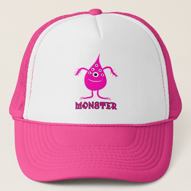 Gorra De Camionero Monstruo rosa (Anverso)