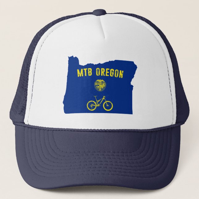 Gorra De Camionero Montaña Bike Oregon (Anverso)