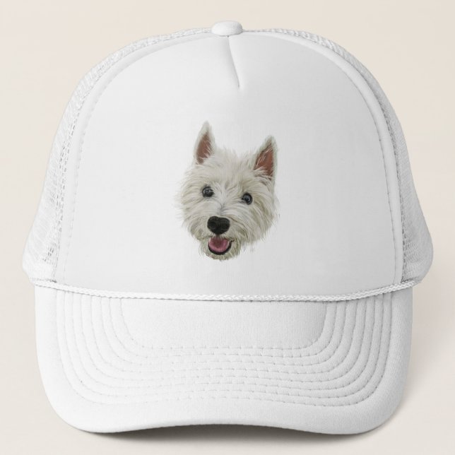 Gorra De Camionero Montaña del oeste sonriente Terrier (Anverso)