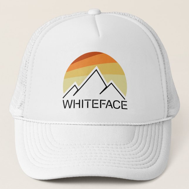 Gorra De Camionero Montaña Whiteface Retro (Anverso)