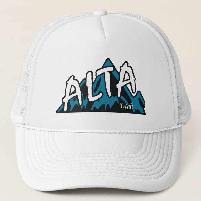 Gorra De Camionero Montañas Alta Utah (Anverso)
