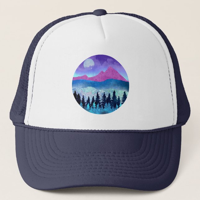 Gorra De Camionero Montañas Amethyst Mist (Anverso)