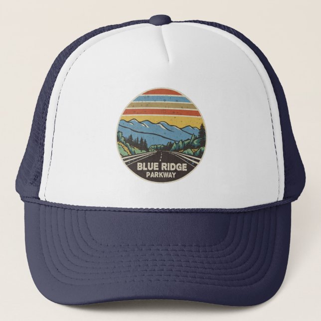 Gorra De Camionero Montañas Blue Ridge Parkway (Anverso)
