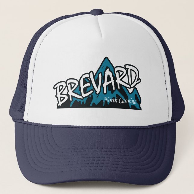 Gorra De Camionero Montañas Brevard de Carolina del Norte (Anverso)