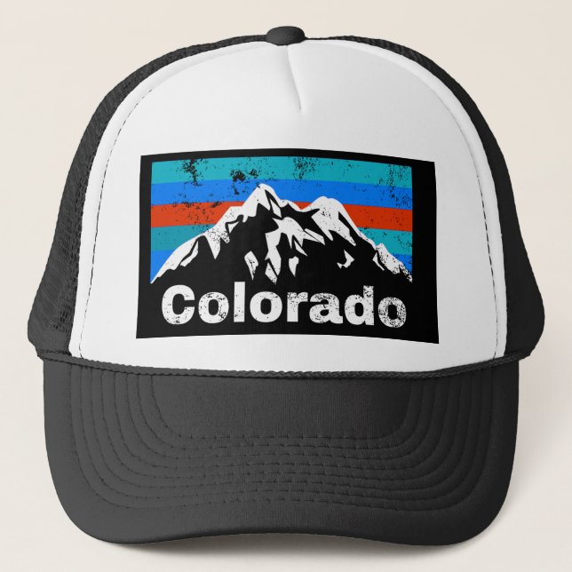 Gorra De Camionero Montañas Colorado (Anverso)