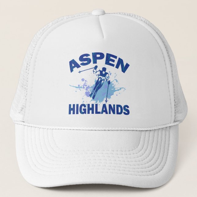 GORRA DE CAMIONERO MONTAÑAS DE ASPEN (Anverso)