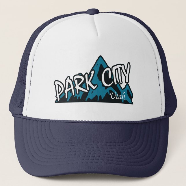 Gorra De Camionero Montañas de Park City Utah (Anverso)