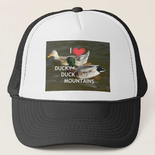 Gorra De Camionero Montañas de pato dudoso. (Anverso)