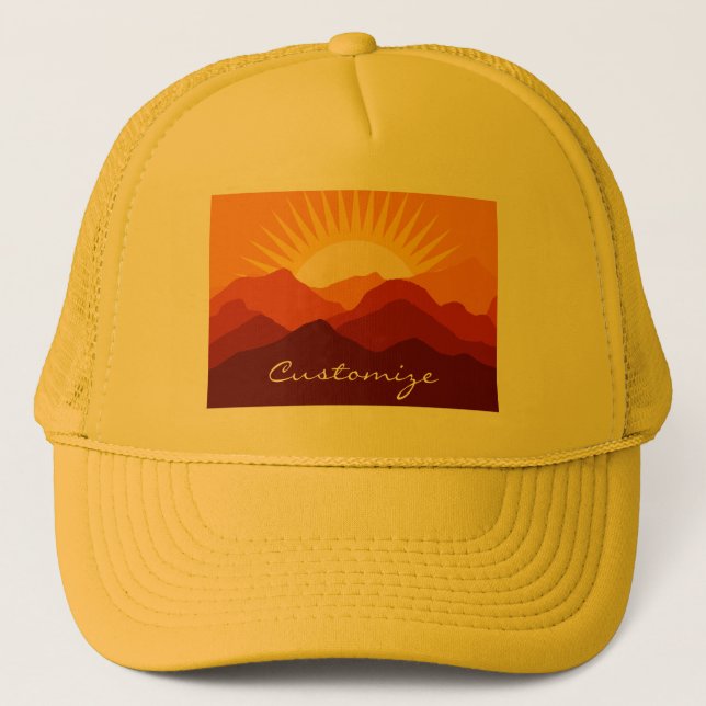 Gorra De Camionero Montañas del desierto Sunset Thunder_Cove (Anverso)