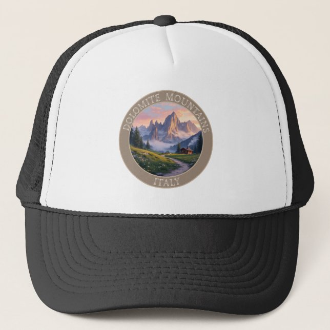 Gorra De Camionero Montañas Dolomitas Italia (Anverso)