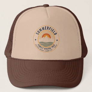 Gorra De Camionero Montañas Familia Personalizado de Viaje de Senderi