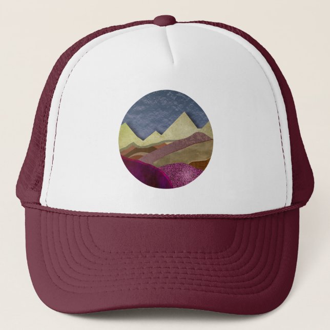 Gorra De Camionero Montañas Mulberry (Anverso)