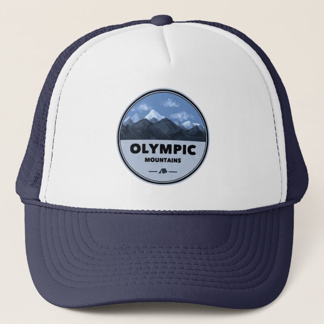 Gorra De Camionero Montañas olímpicas Camping Washington (Anverso)