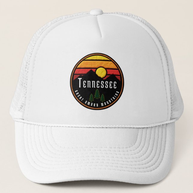 Gorra De Camionero Montañas Smoky Tennessee (Anverso)