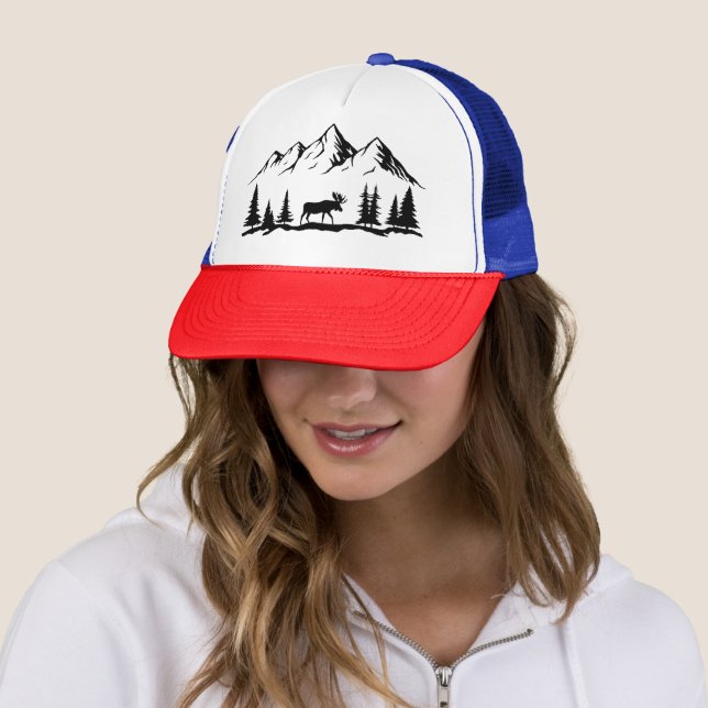 Gorra De Camionero Montañas y alces  (In situ)