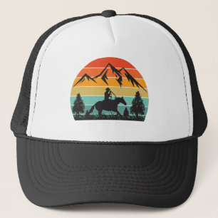 Gorra De Camionero Montar en un caballo es volar sin alas - retro