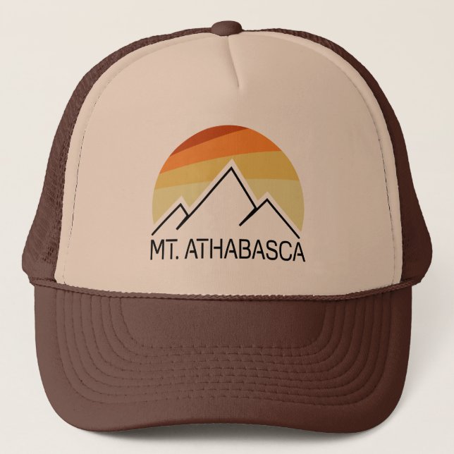 Gorra De Camionero Monte Athabasca Alberta Retro (Anverso)