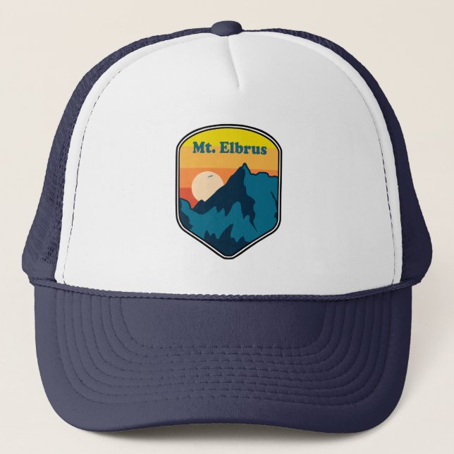 Gorra De Camionero Monte Elbrus Rusia Amanecer (Anverso)