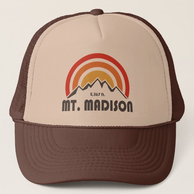 Gorra De Camionero Monte Madison New Hampshire (Anverso)