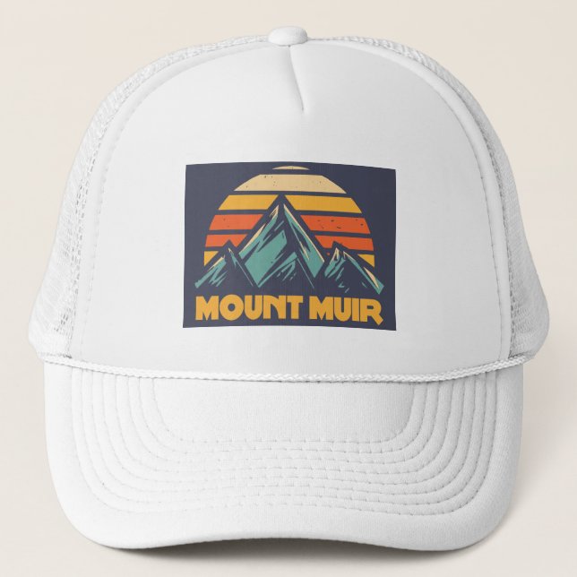Gorra De Camionero Monte Muir California Retro Turquoise (Anverso)