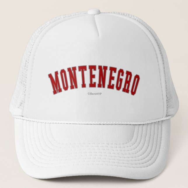 Gorra De Camionero Montenegro (Anverso)