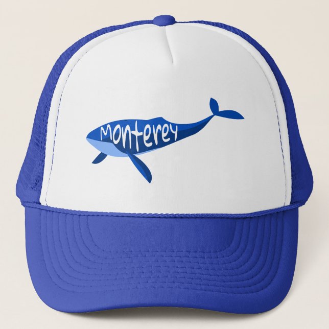 Gorra De Camionero Monterey California Whale (Anverso)