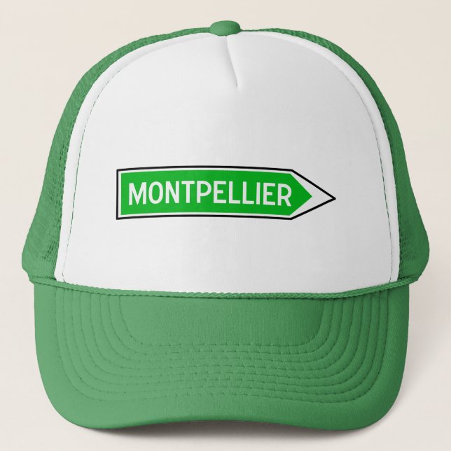 Gorra De Camionero Montpellier, señal de tráfico, Francia (Anverso)