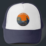 Gorra De Camionero Monumento nacional a los osos Utah Vintage<br><div class="desc">Diseño de obras de arte vectorial de Osos. El monumento protege el terreno público que rodea los Bears Ears,  un par de botones,  y la zona de escalada en roca del pasillo del Indian Creek.</div>
