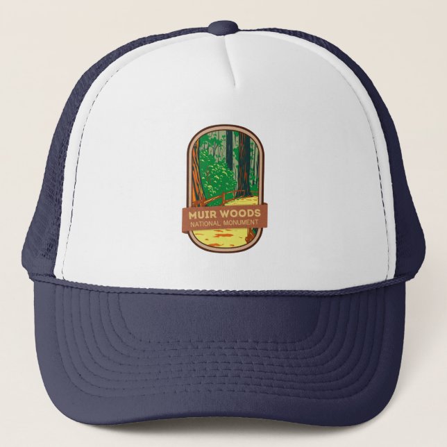 Gorra De Camionero Monumento nacional a Muir Woods (Anverso)