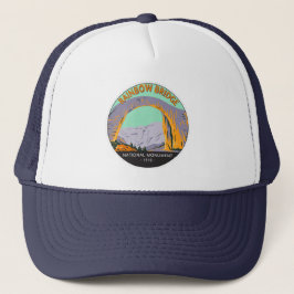 Gorra De Camionero Monumento nacional al puente arco iris Utah Vintag