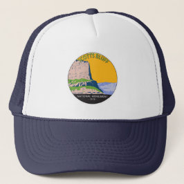 Gorra De Camionero Monumento Nacional Bluff de Escocia Vintage Nebras