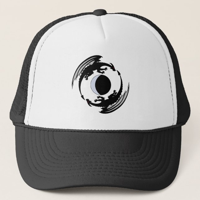 Gorra De Camionero Moon Dragons Fantasy Design (Anverso)