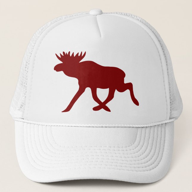 Gorra De Camionero Moose de chocolate (Anverso)